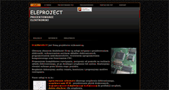 Desktop Screenshot of eleproject.pl